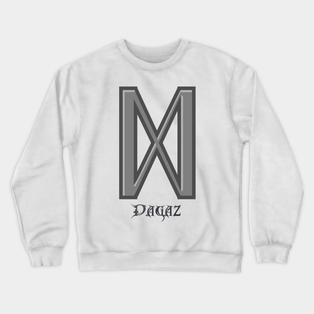 Dagaz Rune Crewneck Sweatshirt by GodiLimeg